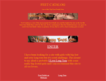 Tablet Screenshot of feetcatalog.com